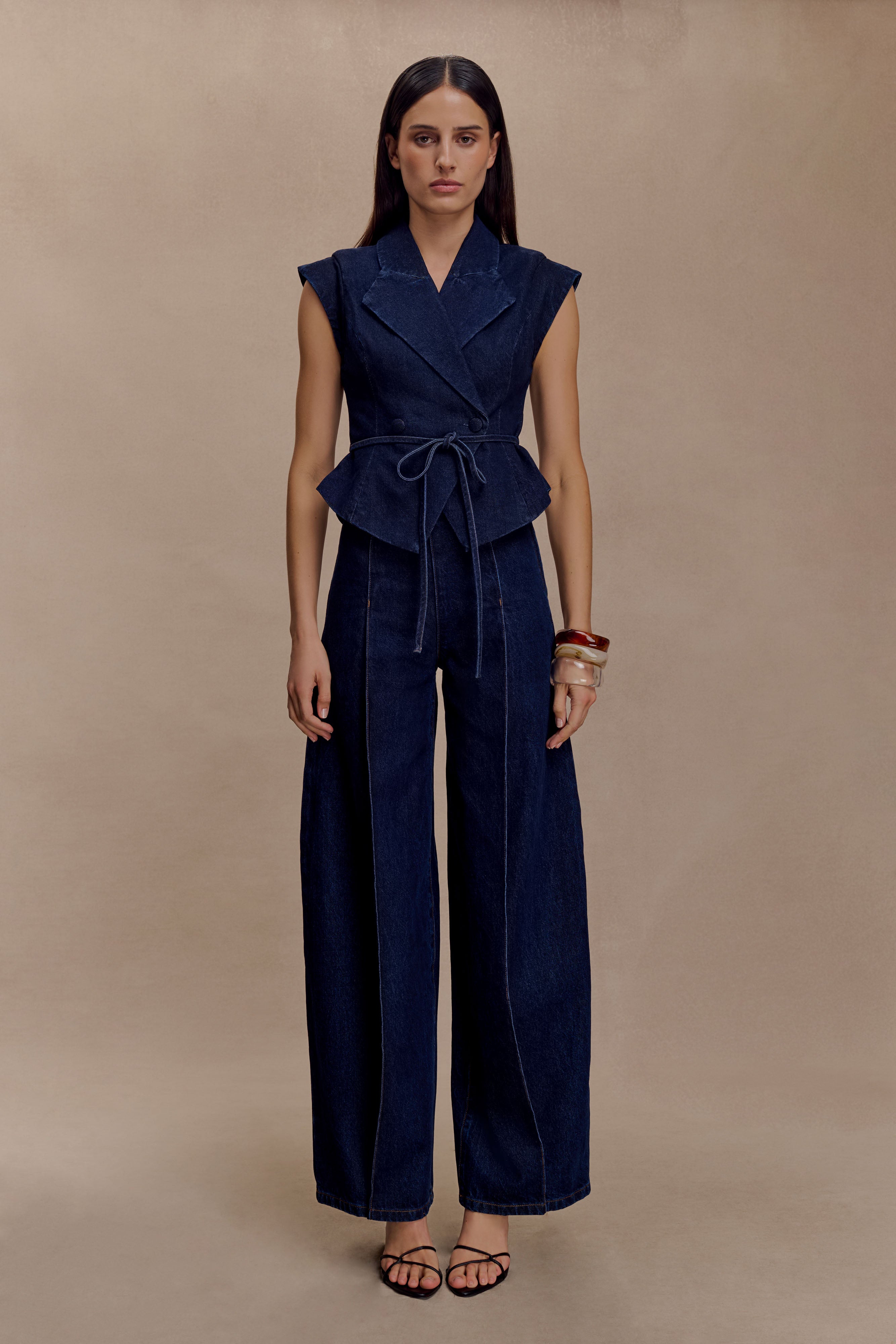 Beatrix High Rise Denim Jeans -  Indigo Blue